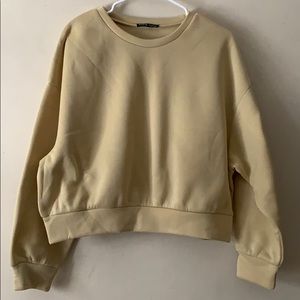 Fleece Cropped Sweatshirt